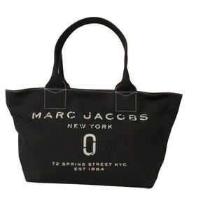 Marc Jacobs Black Canvas Logo Tote